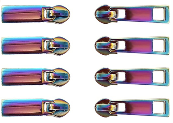 La tirette décorative d'arc-en-ciel de tirettes en métal d'Alalamu ISO9001 tire multicolore