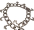 Croix argentée souple - métal antique ISO9001 durable à chaînes de corps