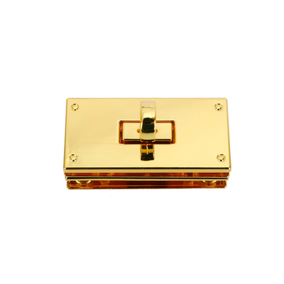 Accessoires de serrure de sac d'or de matériel de serrure de sac à main de forme de rectangle