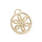 Matériel pendant circulaire de décoration de sac à main de la géométrie de la fleur DIY d'or léger
